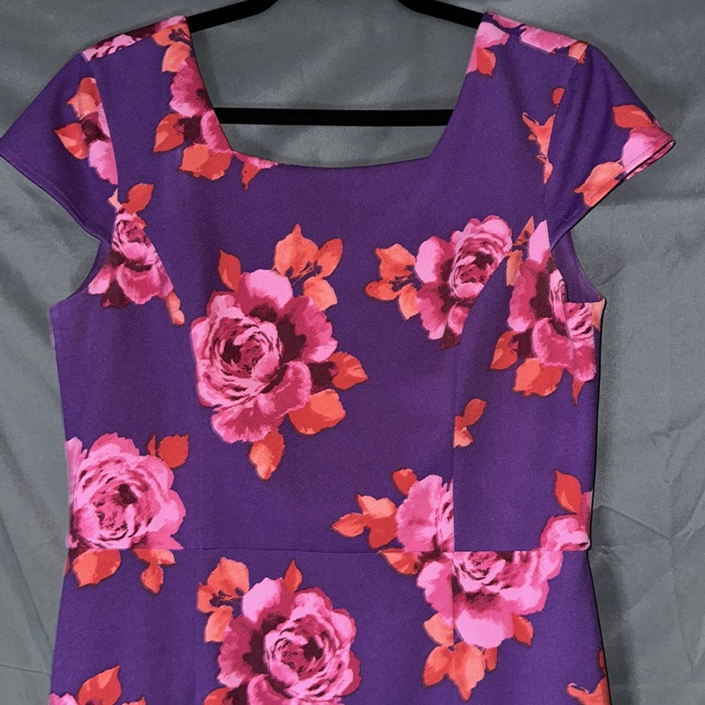 Purple floral dress - Picture 2 of 11
